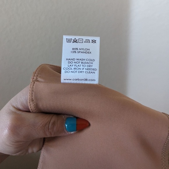 Carbon38 X Jonathan Simkhai Lace Up Corset Leggings Toasted Nut M Medium - Picture 7 of 7